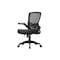 Boss Office Products Deluxe Task Chair, Black Frame, Black Mesh and Fabric with Flip Arms B6366BK-BK - alternate 8
